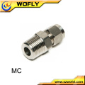 MC-04-2 stainless steel ferrule straight male tube fittings